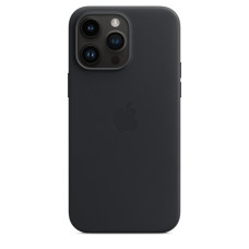 Чохол для iPhone 14 Pro Max - Apple Leather MagSafe, Midnight