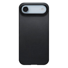 Чохол для iPhone 17 Air - Pitaka Aramid Edge Ultra-Slim Twill 600D MagSafe, Black / Grey