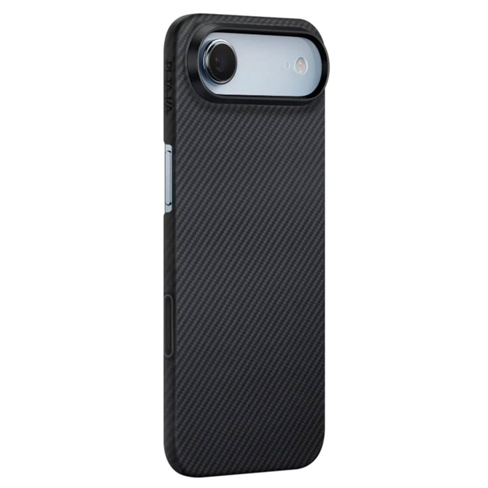 Чохол для iPhone 17 Air - Pitaka Aramid Edge Ultra-Slim Twill 600D MagSafe, Black / Grey
