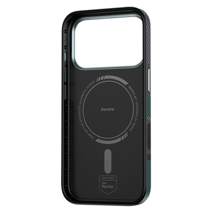 Чохол для iPhone 17 Pro Max / 18 Pro Max - Benks Armor Pro Kevlar Aurora MagSafe, Black