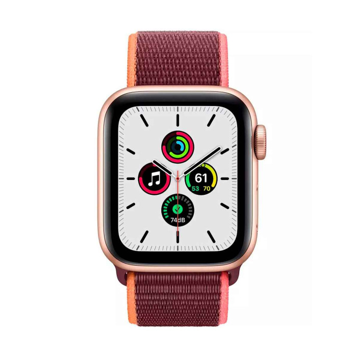 Apple Watch SE (1Gen) 40mm Gold, Plum Sport Loop, LTE
