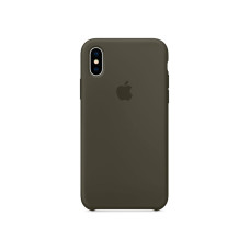 Чохол для iPhone X/Xs - Silicone Case, Dark Olive (HC)