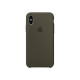Чохол для iPhone X/Xs - Silicone Case, Dark Olive (HC)