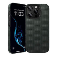 Чохол для iPhone 16 Pro - Benks Armor Tint Kevlar MagSafe, Aurora Green