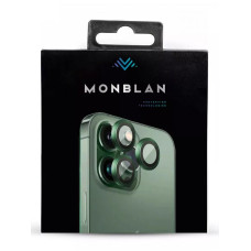 Захисне скло камери для iPhone 13 Pro / 13 Pro Max - Monblan, Metal Ring Series, Alpine Green