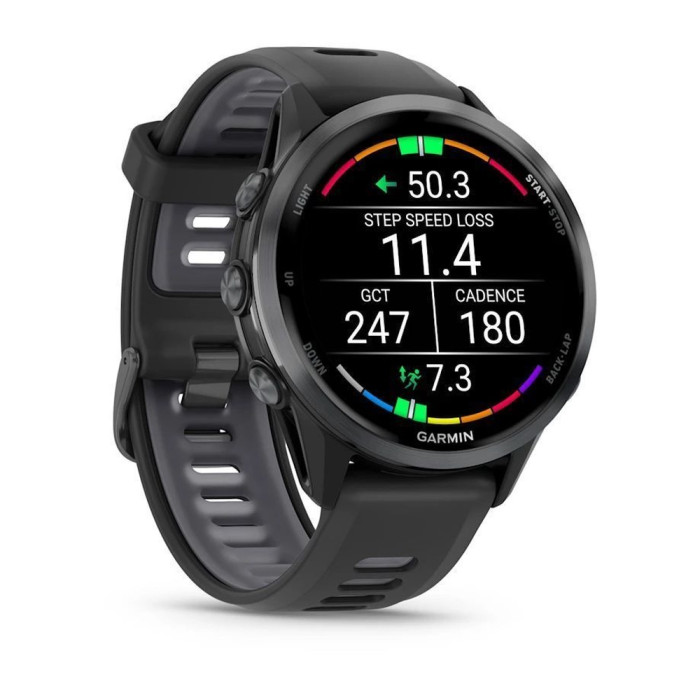 Смарт-годинник Garmin Forerunner 970 Carbon Gray DLC Titanium w. Black Case and Black/Translucent W.