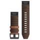 Ремінець для годинника Garmin - QuickFit 26mm, Leather Band, Chestnut