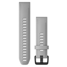 Ремінець для годинника Garmin - QuickFit 20mm, Silicone Band, Powder Gray