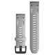 Ремінець для годинника Garmin - QuickFit 20mm, Silicone Band, Powder Gray