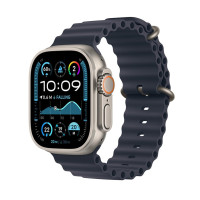 Apple Watch Ultra 2 2024 Natural Titanium, Black Ocean Band, LTE