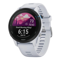 Смарт-годинник Garmin Forerunner 255 Music Whitestone