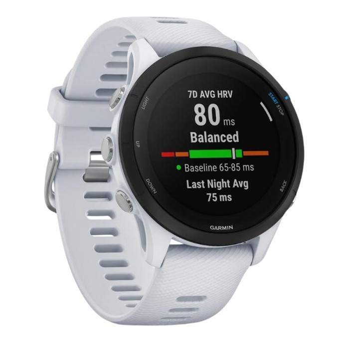 Смарт-годинник Garmin Forerunner 255 Music Whitestone