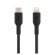 Кабель USB-C to Lightning - Belkin, Braided 30w 1m, Black