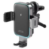 Тримач з безпровідною зарядкою Proove Triple Clamp Pro 15W Metal Gray
