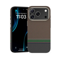Чохол для iPhone 17 Pro Max / 18 Pro Max - Benks Armor Pro Kevlar Pristige MagSafe, Brown