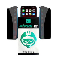 Захисне скло для iPhone 12 / 12 Pro - ZK 2.5D Anti Peep (0,26mm), задня плівка Black