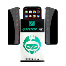 Захисне скло для iPhone 12 / 12 Pro - ZK 2.5D Anti Peep (0,26mm), задня плівка Black