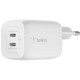 Зарядний пристрій - Belkin BoostCharge Pro GaN, 65W White