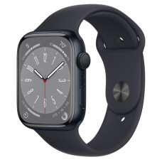 Apple Watch S8 45mm Midnight, Midnight Sport Band (M/L), LTE