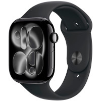 Apple Watch S11 46mm Jet Black, Black Sport Band (M/L)