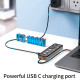 Хаб 7in1 - WIWU Cyber, USB-C to 3xUSB+HDMI+USB-C+SD/MicroSD+PD 100W, Space Gray
