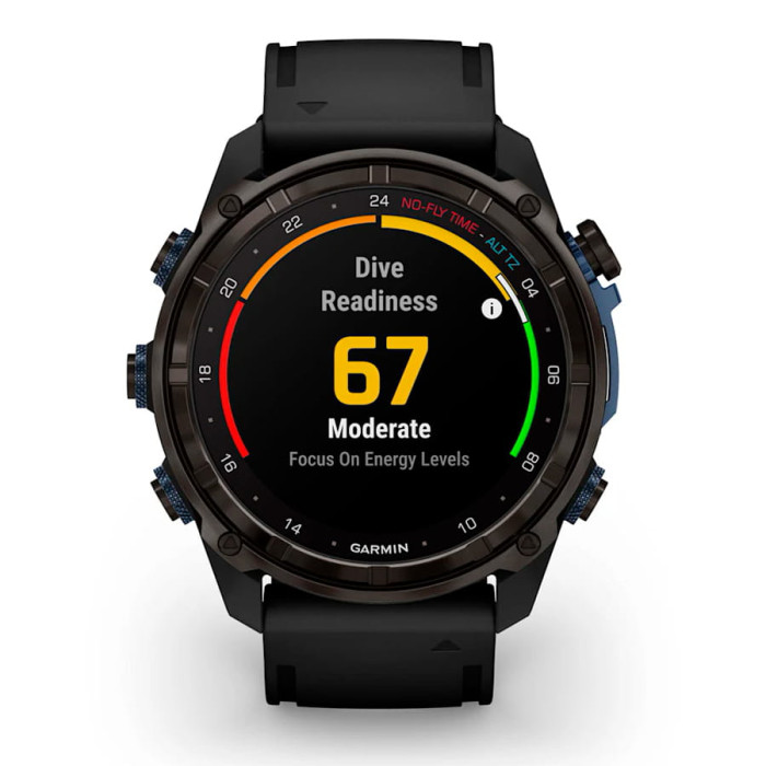 Смарт-годинник Garmin Descent Mk3i 51mm Carbon Gray DLC Titanium with Black Silicone Band
