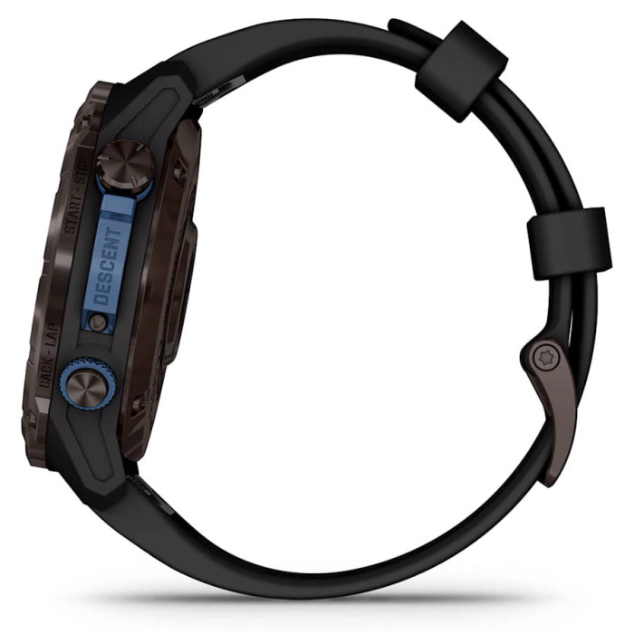 Смарт-годинник Garmin Descent Mk3i 51mm Carbon Gray DLC Titanium with Black Silicone Band