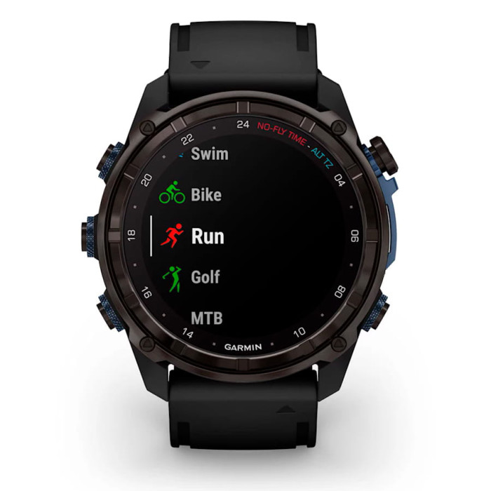 Смарт-годинник Garmin Descent Mk3i 51mm Carbon Gray DLC Titanium with Black Silicone Band