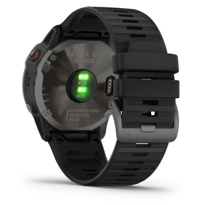 Смарт-годинник Garmin Fenix 6X Pro Sapphire Carbon Grey