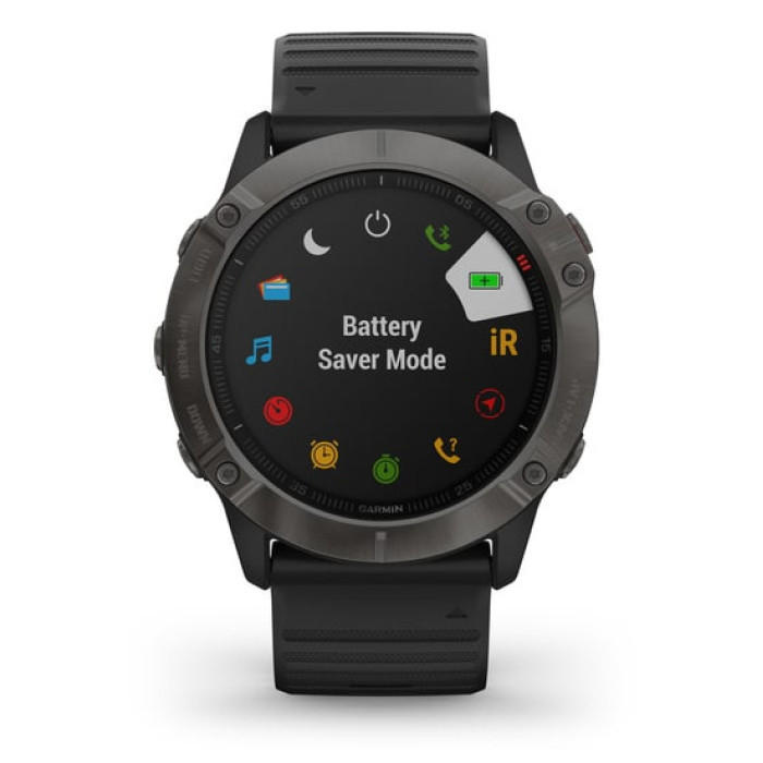 Смарт-годинник Garmin Fenix 6X Pro Sapphire Carbon Grey