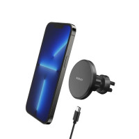 Тримач Switcheasy MagMount Magnetic Wireless Car Charger, Black