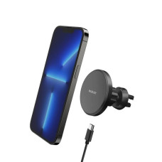 Тримач Switcheasy MagMount Magnetic Wireless Car Charger, Black