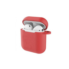 Чохол для Apple AirPods - Devia Naked Silicone with Loophole Series, Red