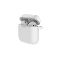 Чохол для Apple AirPods 2 - Devia Naked Silicone with Loophole Series, White