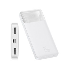 Додатковий аккумулятор Baseus 10000mAh Bipow 15W White