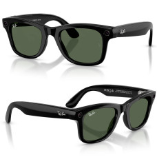Смарт-окуляри Ray-Ban Meta Wayfarer Gen 2 Shiny Black Frame G-15 Green Lenses s50