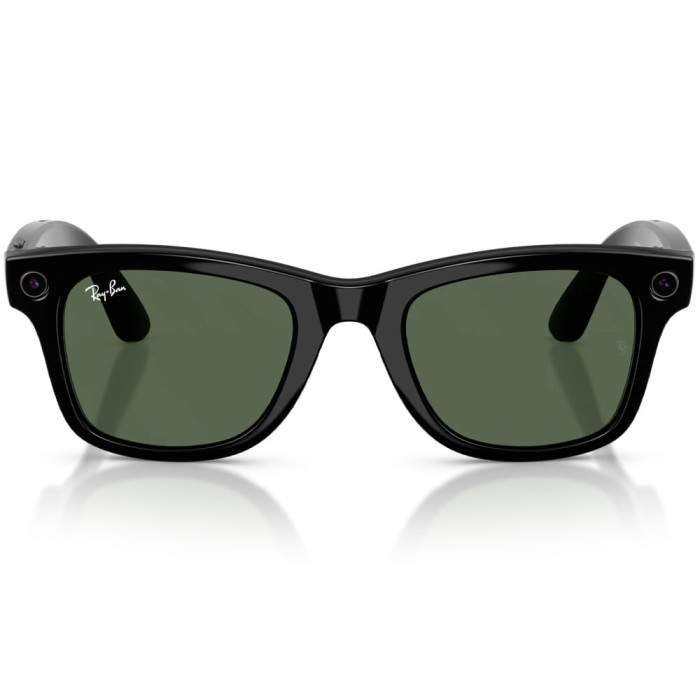 Смарт-окуляри Ray-Ban Meta Wayfarer Gen 2 Shiny Black Frame G-15 Green Lenses s50