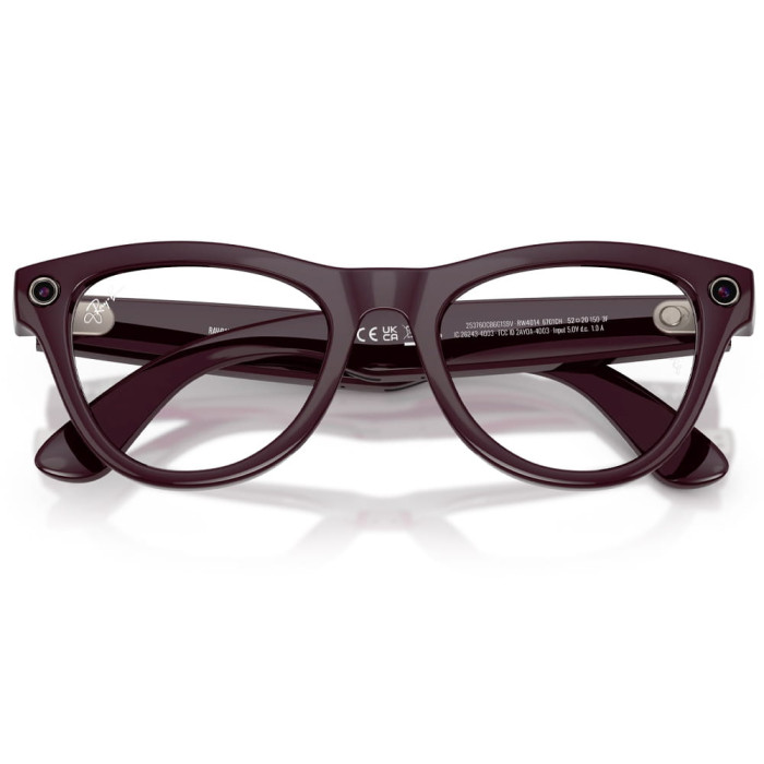 Смарт-окуляри Ray-Ban Meta Skyler Gen 2 St. Shiny Black Frame Clear to Amethyst Transit.Lens. s52