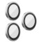 Захисне скло камери для iPhone 17 Pro / 17 Pro Max - Monblan, Metal Ring, Silver