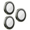 Захисне скло камери для iPhone 17 Pro / 17 Pro Max - Monblan, Metal Ring, Grey