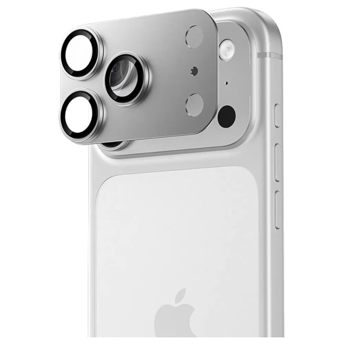 Захисне скло камери для iPhone 17 Pro - Benks, Glass Warrior Lens Protection, Silver
