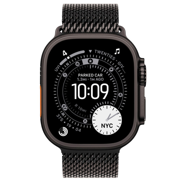 Apple Watch Ultra 3 Black Titanium, Black Titanium Milanese Loop (Large), LTE Як новий