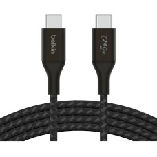 Кабель USB-C to USB-C - Belkin, Braided 240W 1m, Black