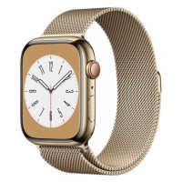 Apple Watch S9 41mm Gold Stainless Steel, Gold Milanese Loop