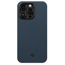 Чохол для iPhone 14 Pro Max - Pitaka 3 Twill 1500D MagSafe, Carbon Blue / Black