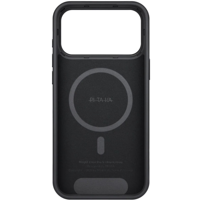 Чохол для iPhone 17 Pro - Pitaka Aramid Summa UltraGuard Twill 600D MagSafe, Black / Grey