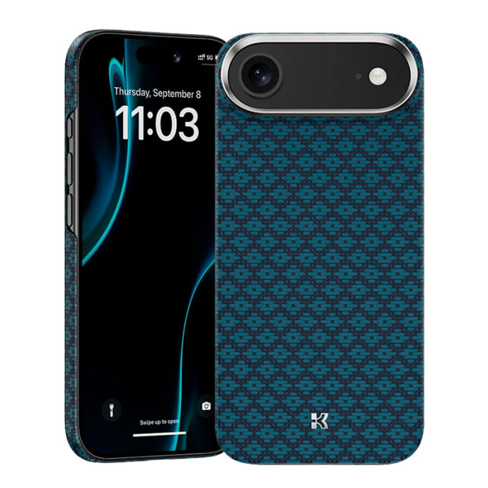 Чохол для iPhone 17 Air - Benks Armor Air Grid Kevlar MagSafe, Blue