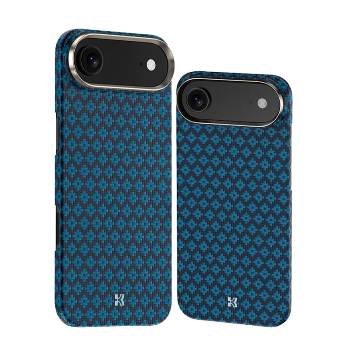 Чохол для iPhone 17 Air - Benks Armor Air Grid Kevlar MagSafe, Blue