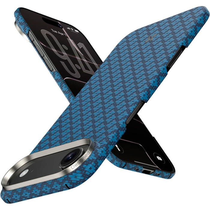 Чохол для iPhone 17 Air - Benks Armor Air Grid Kevlar MagSafe, Blue