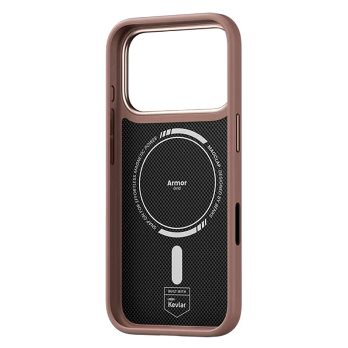 Чохол для iPhone 17 Pro Max / 18 Pro Max - Benks Armor Pro Kevlar Grid MagSafe, Orange